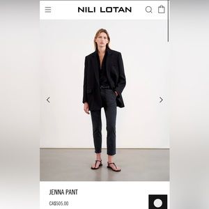 Nili Lotan Jenna pant Size: 10 Colour: Carbon (more like Indigo)